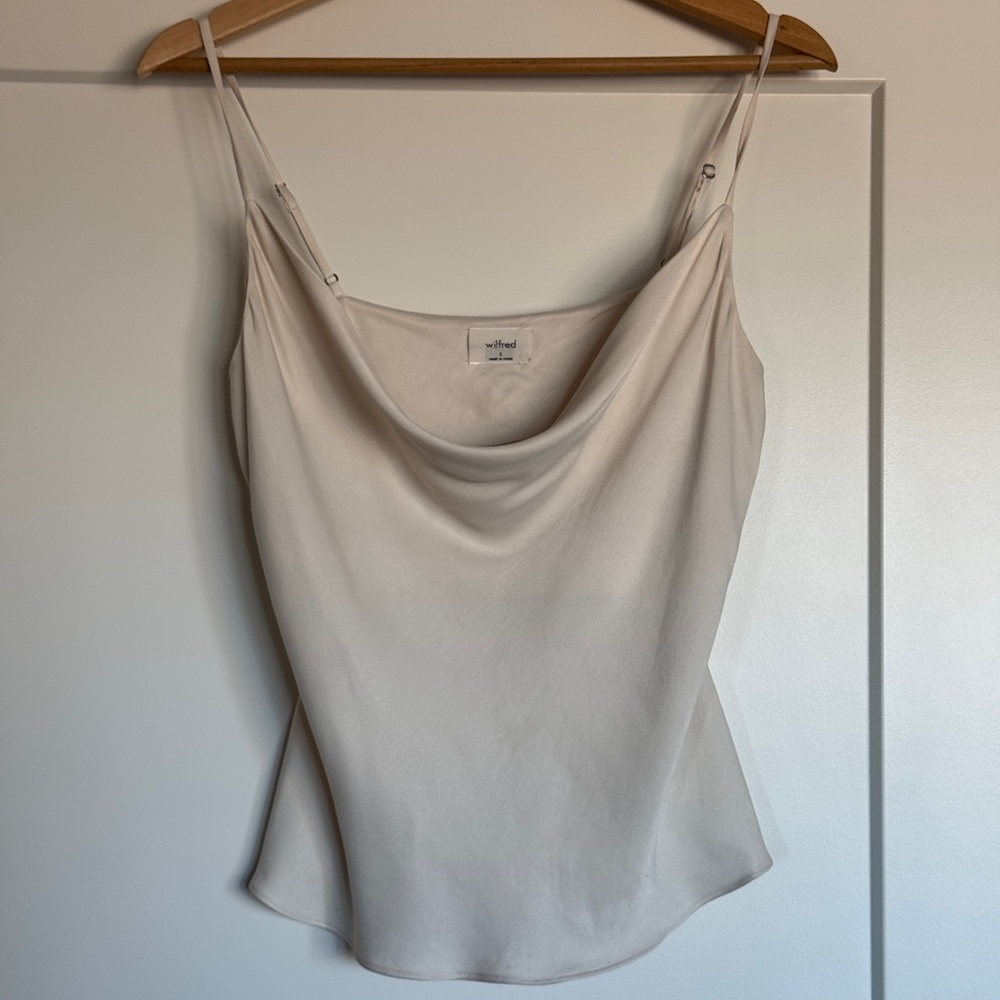 Wilfred Cream Cowl Neck Top